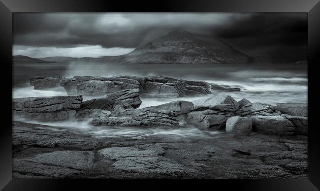 Elgol View to the Black Cuillins - Isle of Skye Framed Print by John Frid