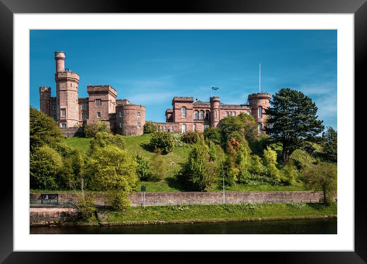 Inverness Castle Framed Mounted Print by John Frid