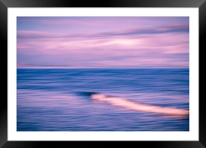 Waverush - Moray Firth Seascape Framed Mounted Print by John Frid