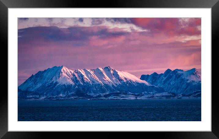 Ornes Sunrise Framed Mounted Print by John Frid