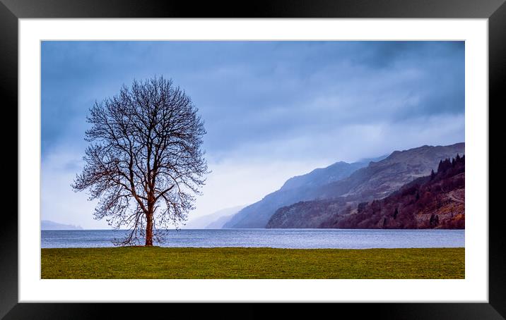 Loch Ness from Fort Augustus Framed Mounted Print by John Frid