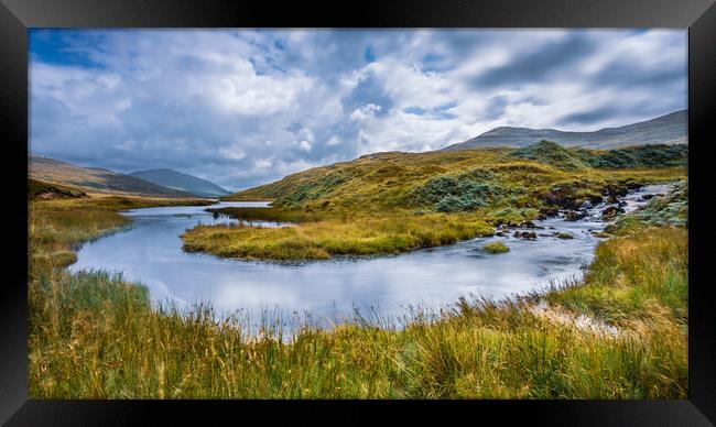 Loch Uisge - Morvern Scotland Framed Print by John Frid