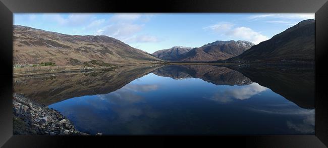 Ben Fhada in Loch Duich Framed Print by Gordon Sime