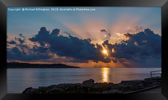 Spanish Sunrise Framed Print by Michael Billingham