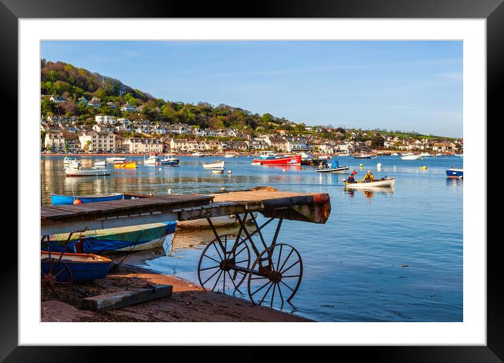 Ancient Harbour Back Beach Teignmouth Framed Mounted Print by Paul F Prestidge