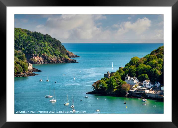 Majestic River Dart Estuary Framed Mounted Print by Paul F Prestidge