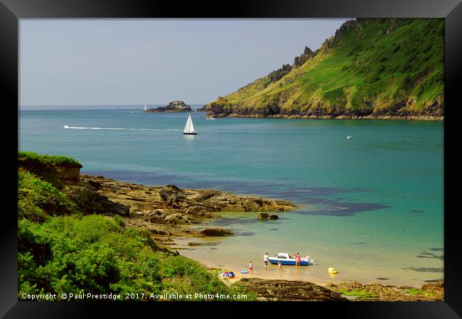 The Estuary Mouth at Salcombe, South Devon Framed Print by Paul F Prestidge