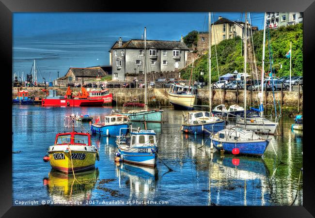 Brixham Impression Digital Art Framed Print by Paul F Prestidge