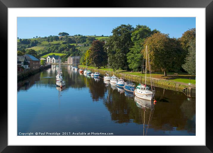 River Dart and Vire Island Framed Mounted Print by Paul F Prestidge