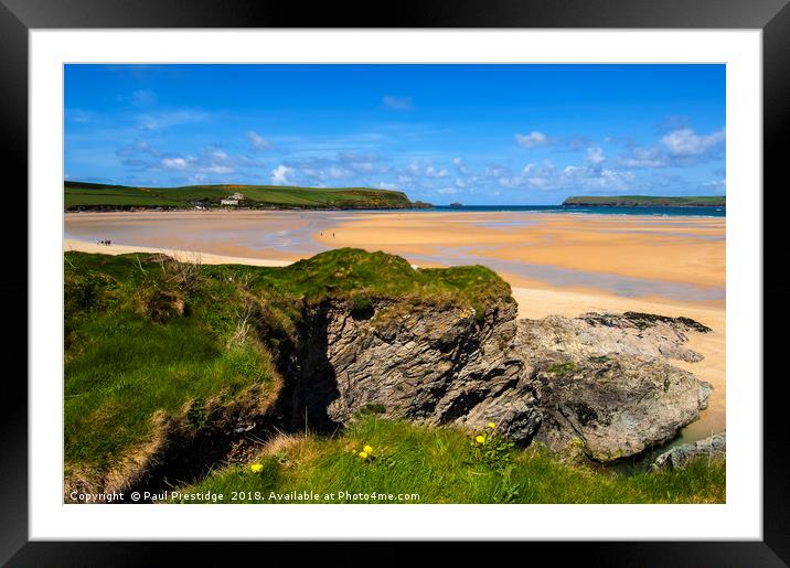 The Camel Estuary, Cornwall Framed Mounted Print by Paul F Prestidge