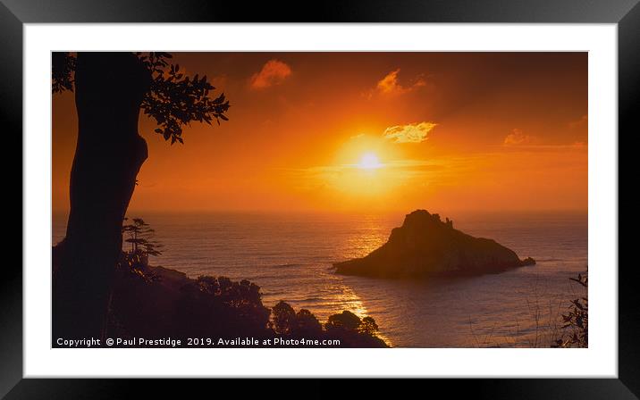 Sunrise at Thatcher Rock, Torquay Framed Mounted Print by Paul F Prestidge