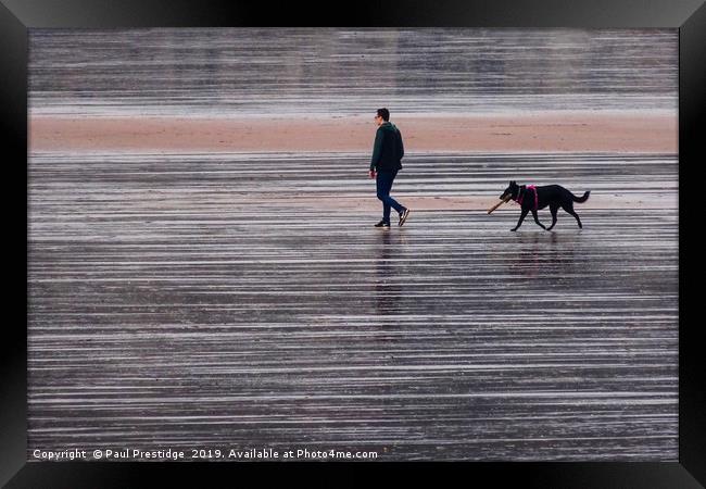 Broadsands Beach, Paignton Framed Print by Paul F Prestidge