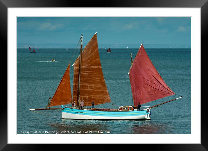 Setting the Sails on the Iris Framed Mounted Print by Paul F Prestidge
