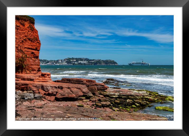 Torbay, Devon Framed Mounted Print by Paul F Prestidge