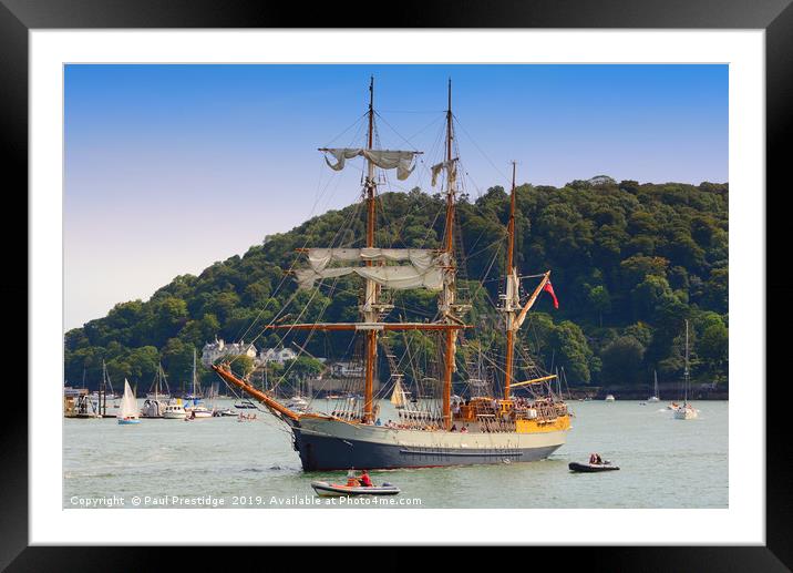 The Kaskelot at Dartmouth                          Framed Mounted Print by Paul F Prestidge