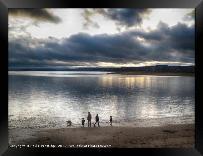    The Exe Estuary in Winter                       Framed Print by Paul F Prestidge