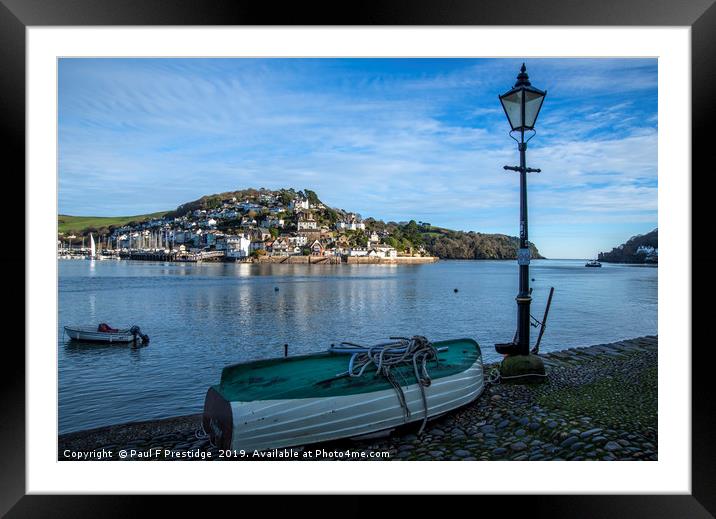 Kingswear fom Bayards, Dartmouth Framed Mounted Print by Paul F Prestidge