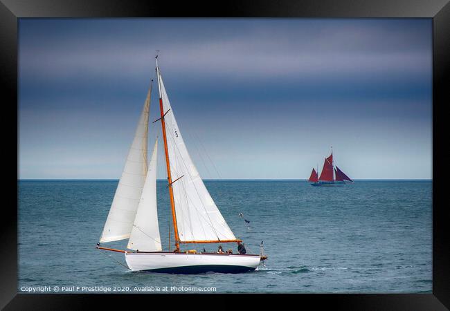 'Nice day for a Sail!' Framed Print by Paul F Prestidge