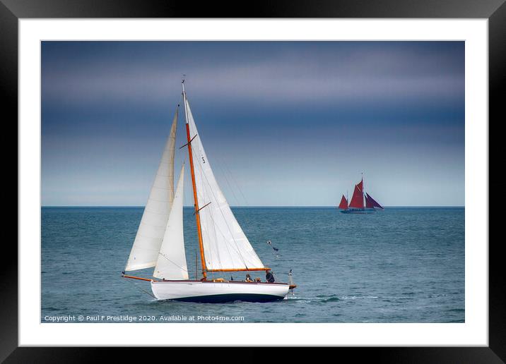 'Nice day for a Sail!' Framed Mounted Print by Paul F Prestidge