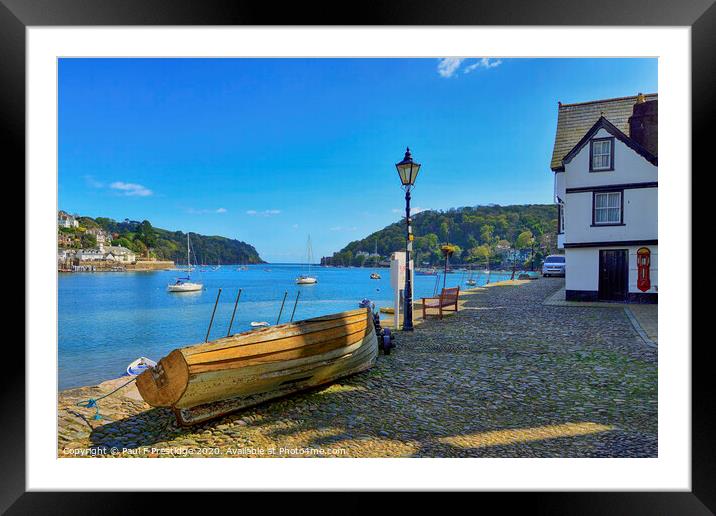 View from Bayards Cove Dartmouth Framed Mounted Print by Paul F Prestidge