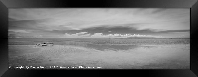 Scenic view of Virgin Island in Bohol, Philippines Framed Print by Marco Bicci