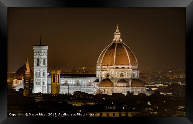 The Duomo of Florence Framed Print by Marco Bicci