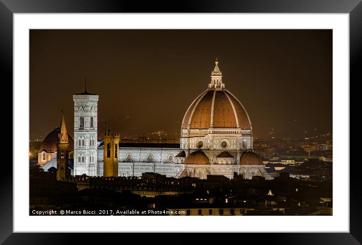 The Duomo of Florence Framed Mounted Print by Marco Bicci