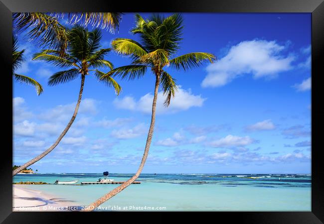 Caribbean landscape Framed Print by Marco Bicci