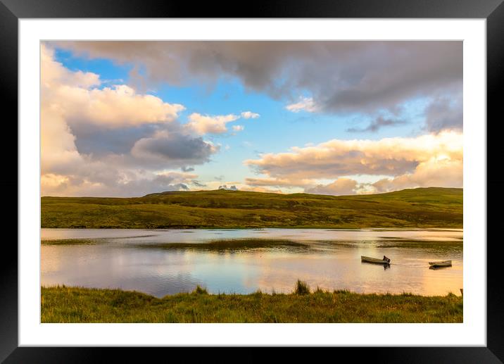 Sunset light in the Isle of Skye Framed Mounted Print by Marco Bicci