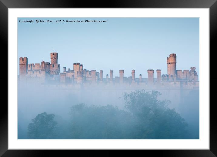 Arundel Castle on a Misty Morning Framed Mounted Print by Alan Barr