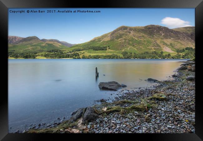 Buttermere Lake, Lake  District, Cumbria Framed Print by Alan Barr