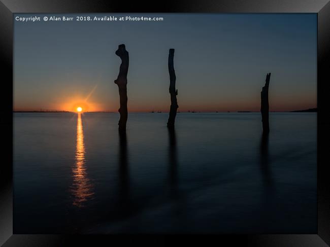 Portsmouth Sunrise Framed Print by Alan Barr