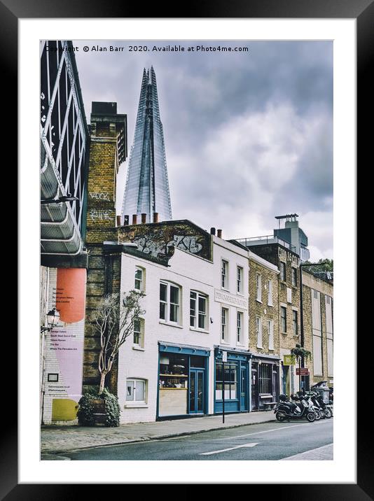 The Shard in the London Skyline Framed Mounted Print by Alan Barr