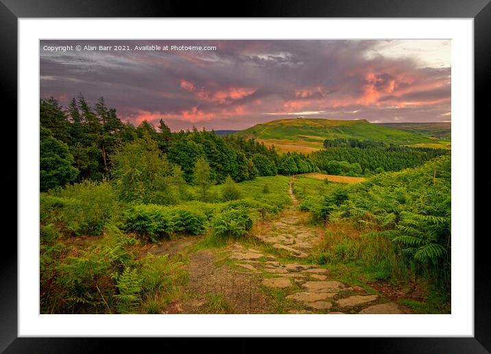 Evening Over the Cleveland Way Trail Framed Mounted Print by Alan Barr