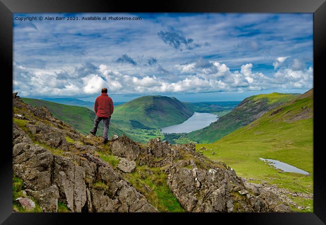 Lake District Great Gable and Wast Water Framed Print by Alan Barr