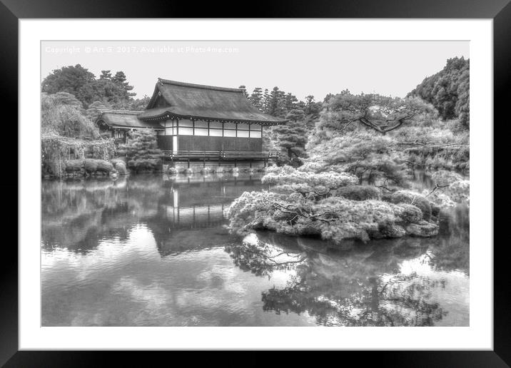 Heian Jingu Shrine Framed Mounted Print by Art G