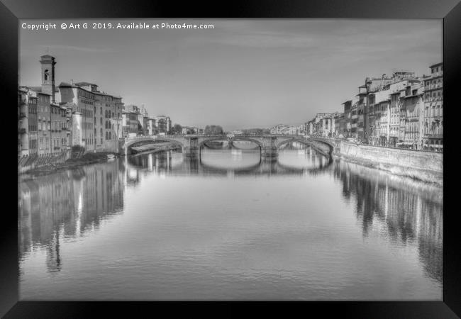Ponte Santa Trinita Framed Print by Art G