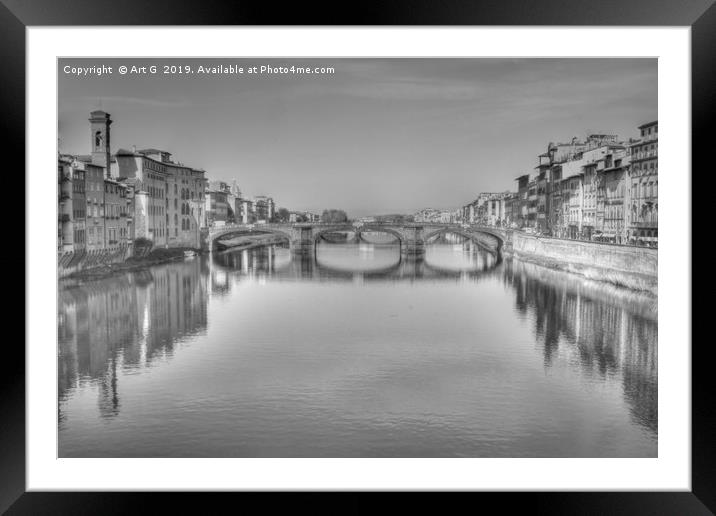 Ponte Santa Trinita Framed Mounted Print by Art G