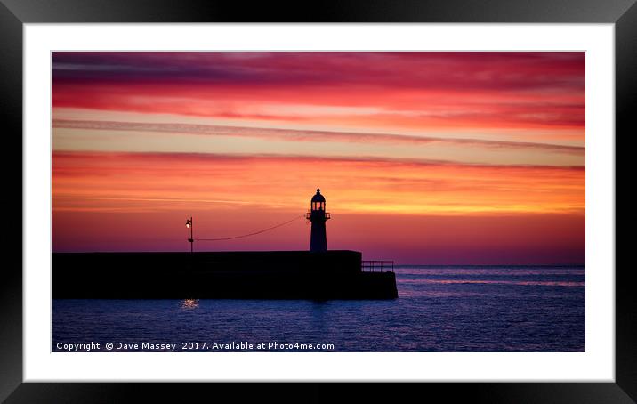 The Lighthouse and the Lamp Framed Mounted Print by Dave Massey