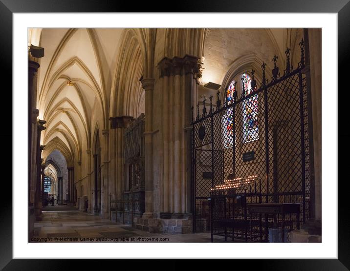 Chichester Cathedral, Chichester, Sussex, UK, 3 Framed Mounted Print by Michaela Gainey