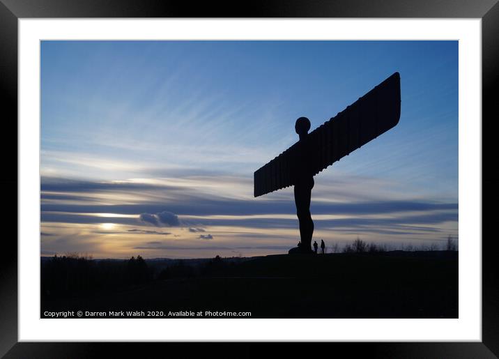 Angel of the North 1 Framed Mounted Print by Darren Mark Walsh