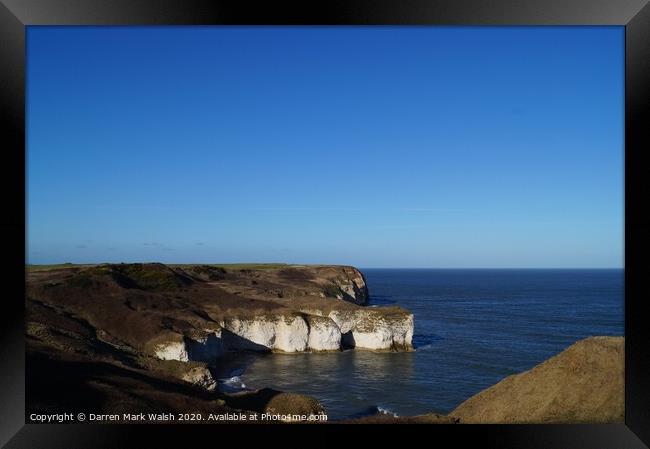 Flamborough Cliffs Framed Print by Darren Mark Walsh