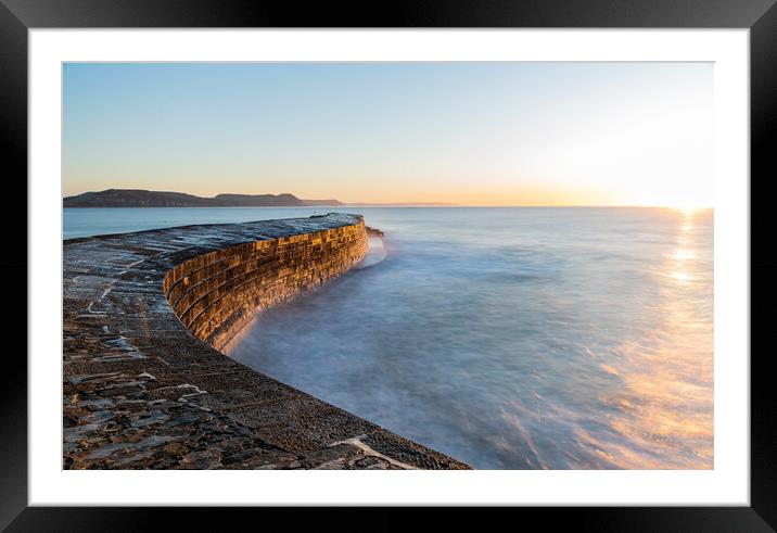 The Cobb at Sunrise Framed Mounted Print by Alan Jackson