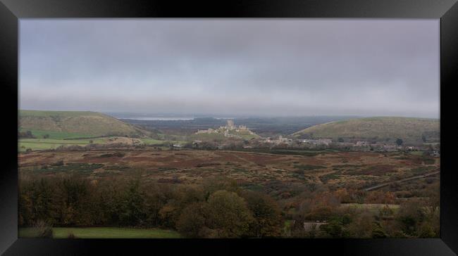 Corfe Castle Framed Print by Alan Jackson