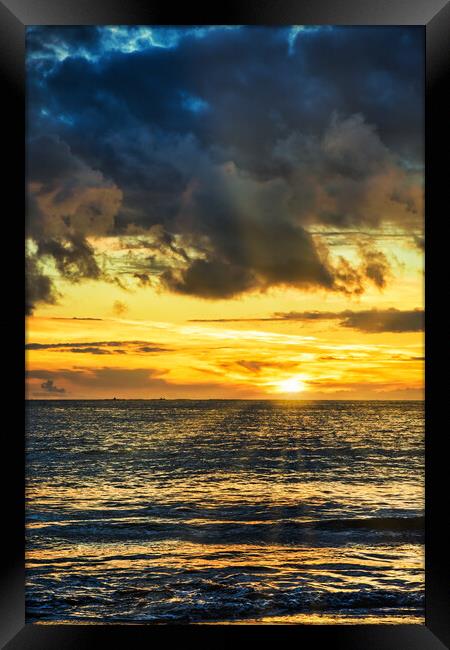 Tenerife Sunset Framed Print by Alan Jackson