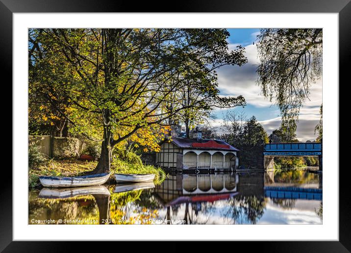 The Old Boat House Framed Mounted Print by Jennifer Higgs