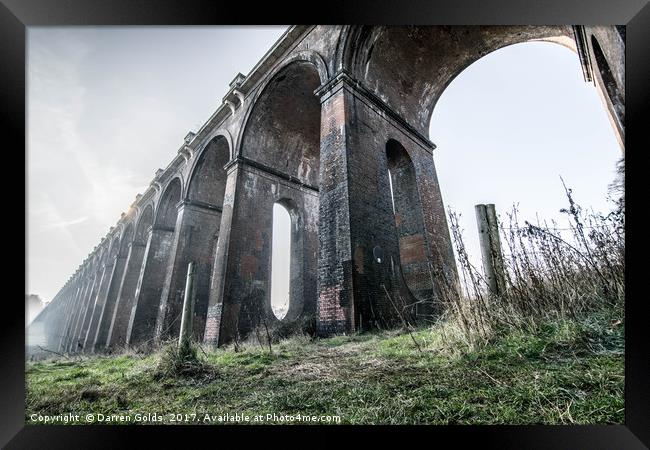 Ouse Valley Viaduct (Balcombe Viaduct) Framed Print by Darren Golds