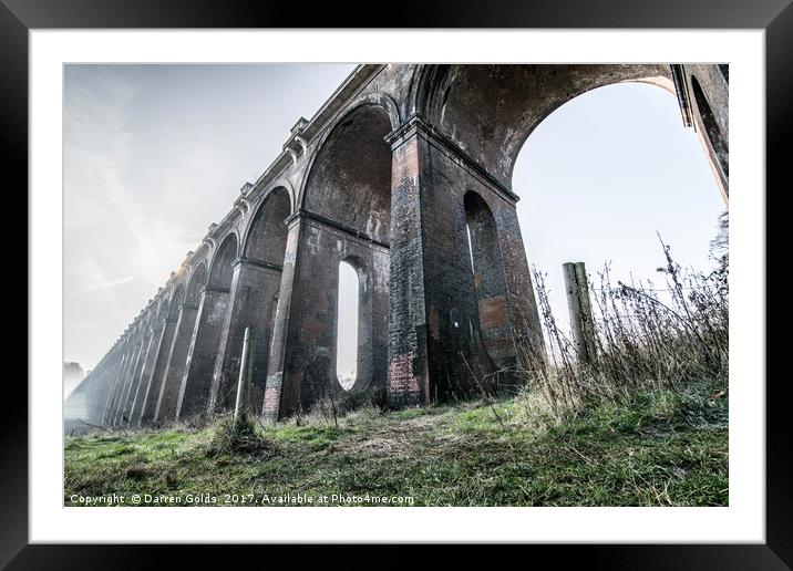 Ouse Valley Viaduct (Balcombe Viaduct) Framed Mounted Print by Darren Golds