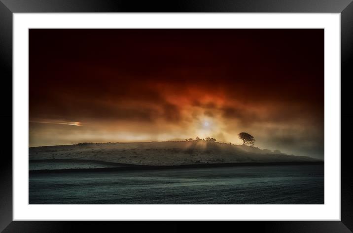 Sunrise and a foggy morning Framed Mounted Print by Nick Lukey