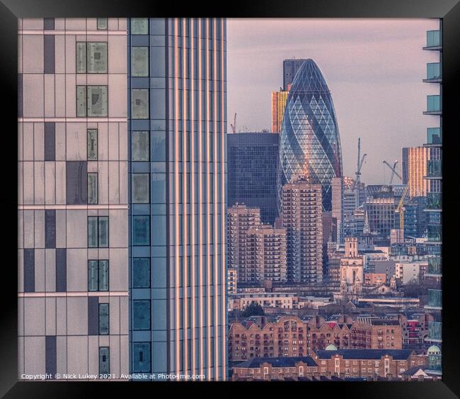 Natwest Tower The Egg Framed Print by Nick Lukey